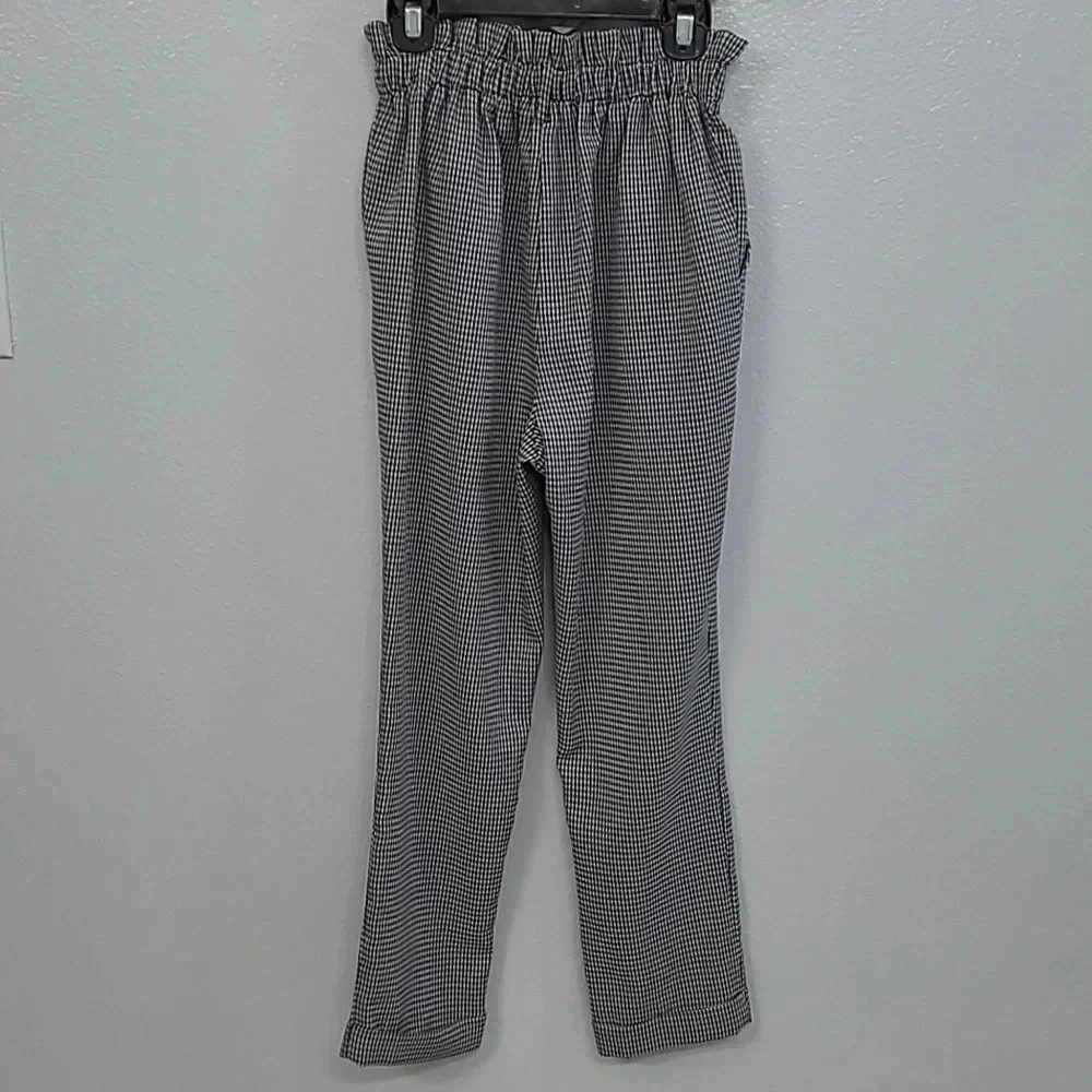 Sienna Sky High Waisted Mini Houndstooth/Gingham Patterned Pants